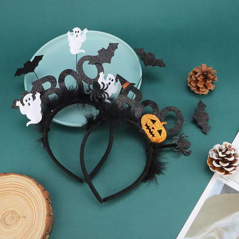 工場ハロウィーン装飾品フェルト頭フープアクセサリーパーティー用品ハロウィーン髪フープヘッドアクセサリー化粧舞踏会|undefined