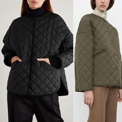 コットンコート ひし形 TOTEME おしゃれ シンプル 防風袖 前短後ろ長 薄手 ゆったり ショート コットンコート