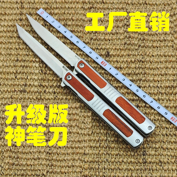 M390钢笔刀户外野营折叠刀家用水果刀外贸折刀开快递箱便携小刀