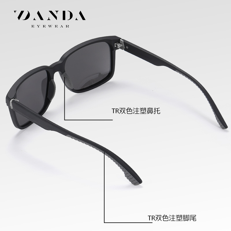 Nuevas gafas de sol polarizadas S12103 Gafas de sol TR de moda transfronteriza europea y americana para hombres Gafas de sol moldeadas por inyección de dos colores al por mayor