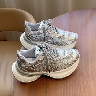 Small Torre Shoes Women's 2025 New Spring and Summer Thin Breathable Mesh Sports All-match Mesh Shoes for Women