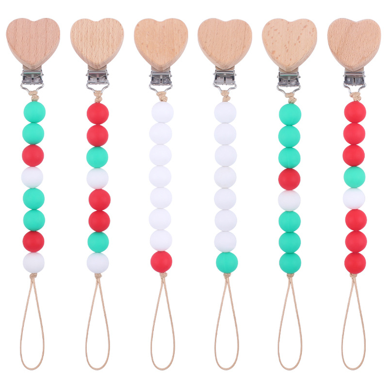 Halloween serie chupete cadena dibujos animados amor haya chupete clip calmante bebé mordedura de silicona cadena anti-gota molar