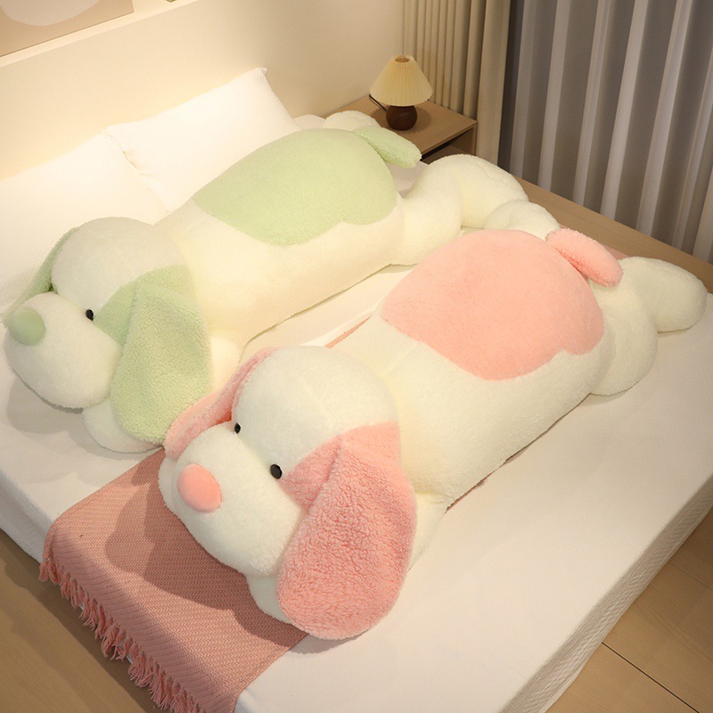 Perro dormido, peluche, animales al por mayor, juguetes lindos, almohada de peluche, almohada de peluche, cama de perros, niñas