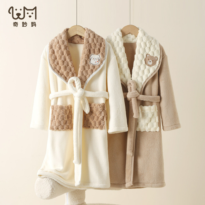 Children's Bathrobe for Bathing, Men'S, Teenagers and Girls' Bath Towel, Cloak Bathrobe, Can Be Worn by Middle-Aged and Older Kidsren, Can Be Worn by Bath Towels