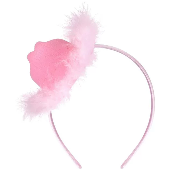 Pink hat with light led headband cowboy hat mini female cowboy hat pink feather headdress girl cowboy hat