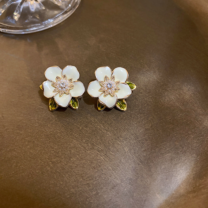 Accessori da donna Orecchini con diamanti incastonati, design dal temperamento semplice, tendenza, orecchini_voghion.com