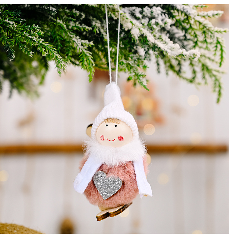 Wholesale Christmas Plush Ball Doll Pendant Decoration Nihaojewelry display picture 5