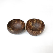 天然椰壳碗创意甜品沙拉碗餐具收纳碗老椰壳碟干果盘手工椰子碗