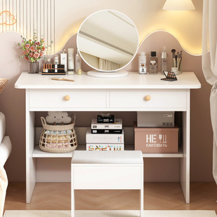 Makeup Table Simple Small Table for Rental House Simple Household Dressing Table Bedroom Girls' Desk Integrated Writing Table