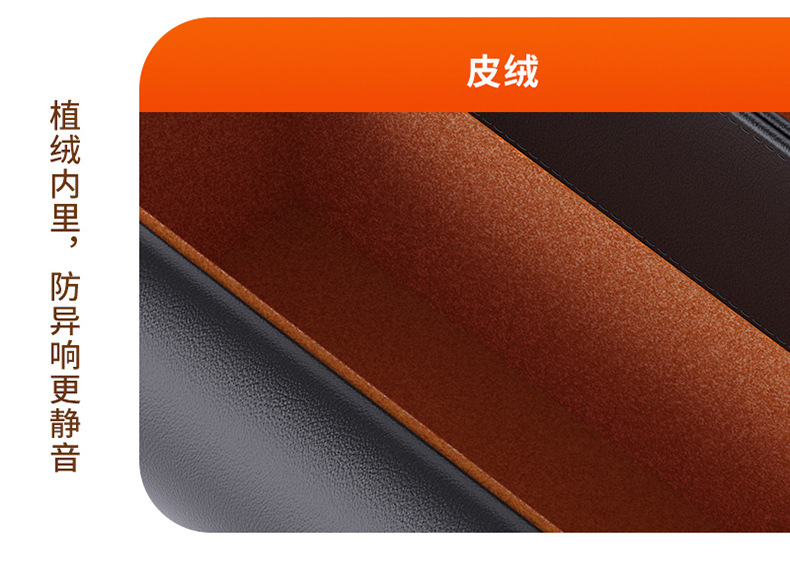 Car Armrest Box Heightening Storage Organizer, Car Cup Holder, Multifunctional Tissue Storage, Leather Storage Box