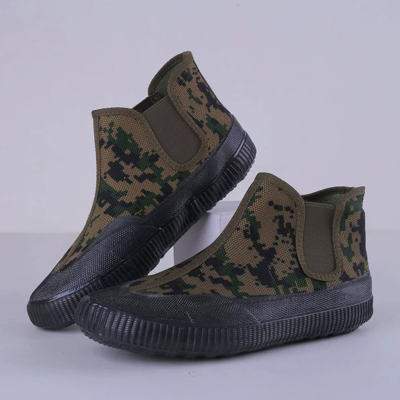 Обувь для слитков с резиновой подошвой, обувь для защиты труда, дышащая Уличная обувь, мужская и женская высокая обувь для строительных площадок