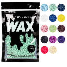 免纸脱毛蜜蜡豆固体300克硬蜡疗粒新包装袋100克外贸热卖跨境厂家