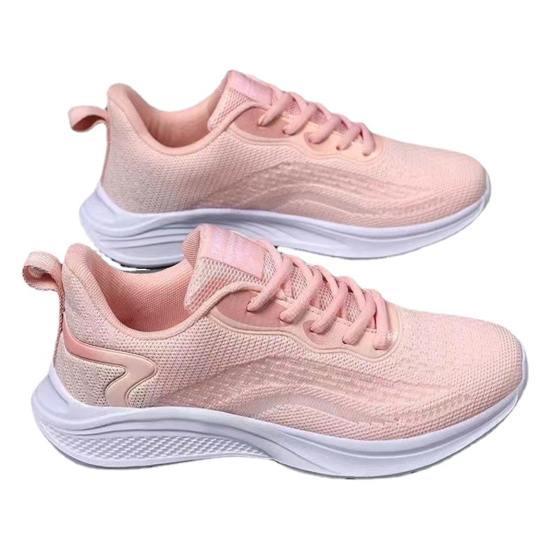 20203 primavera nueva zapatilla zapatos de malla de las mujeres ultra-ligero transpirable zapatos casuales de fondo suave versátil mamá zapatos de Sneaker