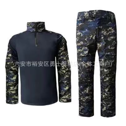 Traje Táctico de Camuflaje de Mezcla de Algodón, Transpirable y Resistente al Desgaste, para Entrenamiento