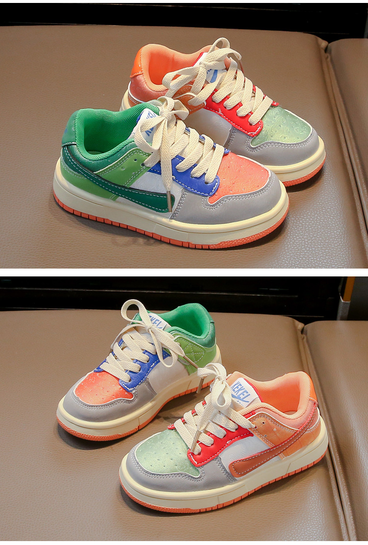 Mädchen Sneakers Weiche Sohle Rutschfeste Casual Boardschuhe_voghion.com