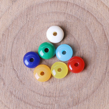 菩提金钢佛珠念珠佛牌链 散珠仿蜜蜡 老蜜蜡合成树脂隔片隔珠