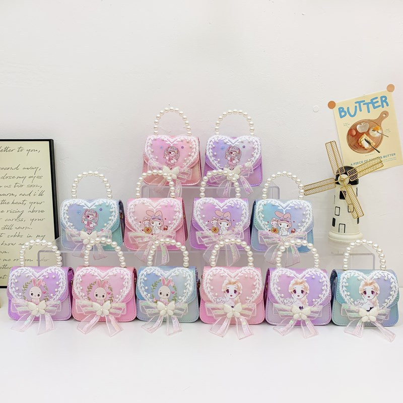 Coreano lindo bolso de niña dulce amor nicho bolso de hombro 2024 nuevo tipo de cartoon princess mochila