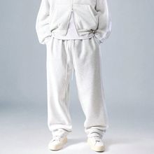 跨境休闲卫裤男士运动裤欧美速卖通亚马逊大码卫裤松紧条纹弯刀裤