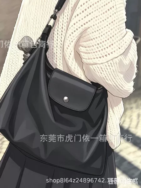 High-end 2026 new hobo bag, leather underarm bag, shoulder bag, tote bag, large capacity, women's bag
