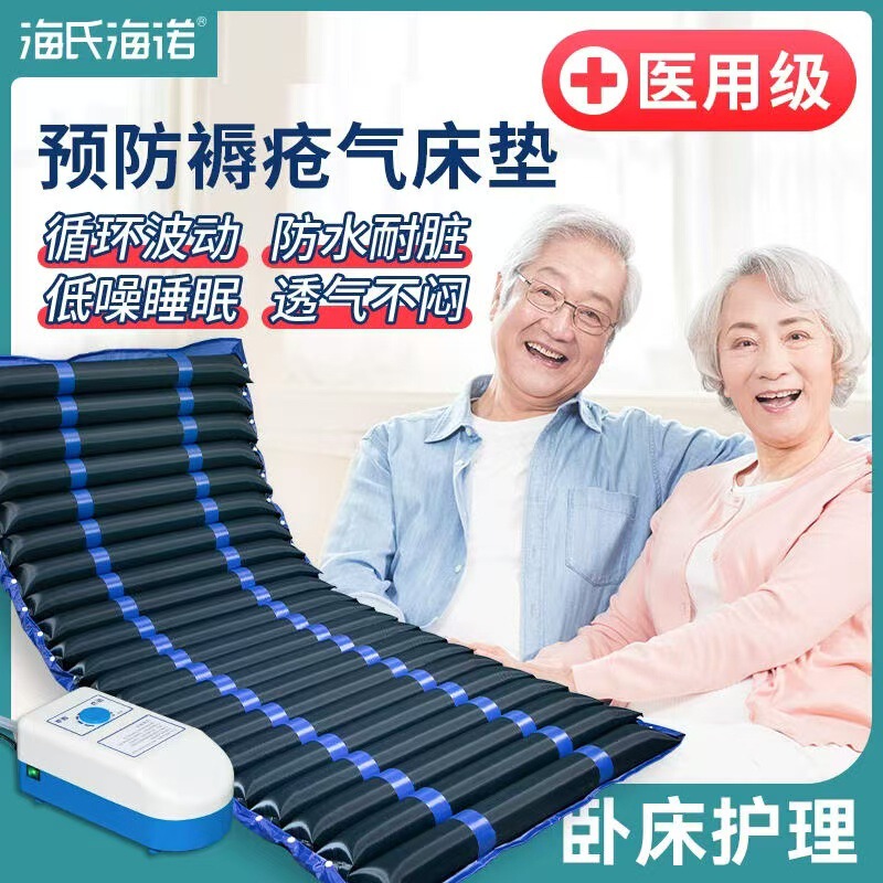 Hainuo Anti-Decubitus Air Mattress, Air Cushion Bed, Inflatable Mattress for Bedridden Elderly, Paralyzed Patient Care, Medical Air Mattress