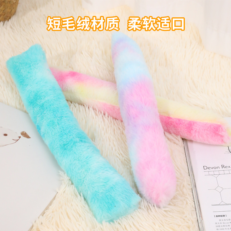 Z gato juguete auto-hi alivio aburrido almohada de peluche colorido molar resistente a la mordida gato juguete fábrica de mascotas mayorista