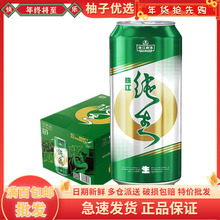 珠江啤酒9度纯生500ml*12罐整箱装国产包装12罐黄啤 3箱起包邮