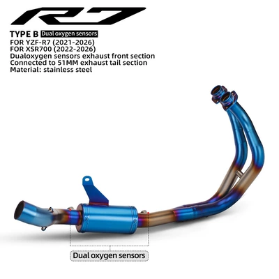 Suitable for motorcycle XSR700 Exhaust pipe - b