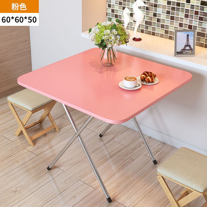 Mesa plegable, mesa de comedor, mesa de comedor, dormitorio portátil, mesa de comedor pequeña, simple para el hogar, de pie en el lado, tipo de casa pequeña