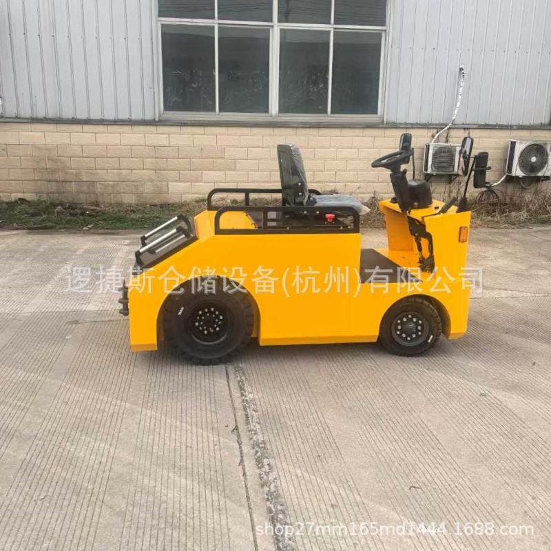 座驾式电动牵引车头12吨厂区运货工厂仓库拉货车平板四轮搬运车