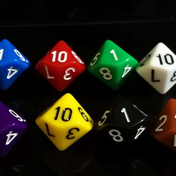 10-sided dice 10-sided sieve 1-10 dice teaching props arithmetic indicators Dungeons & Dragons