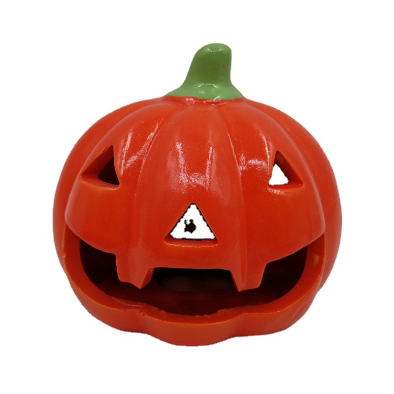 Halloween lámpara de calabaza cerámica fantasma calabaza calavera piezas colgantes creativas hueco decoración calabaza festival de cosecha