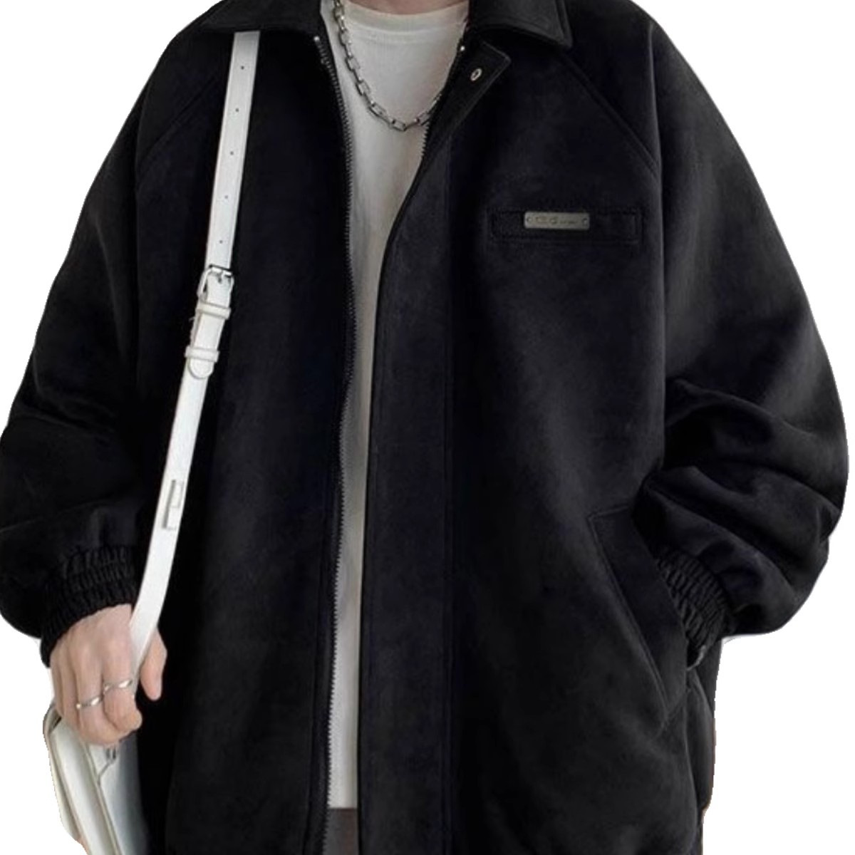 Chaqueta de gamuza guapa de alta gama de otoño