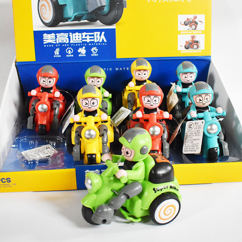 Children's inertial car cool stunt motorcycle villain three-wheeled motorcycle model children toy car