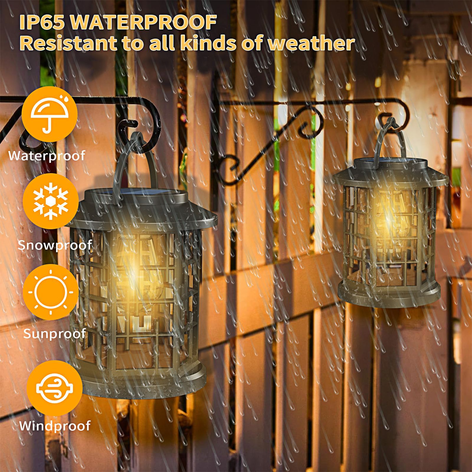 Solar Outdoor Tungsten Courtyard Garden Lantern Landscape Waterproof Lawn Lamp Control Chandelier Strong Light_voghion.com