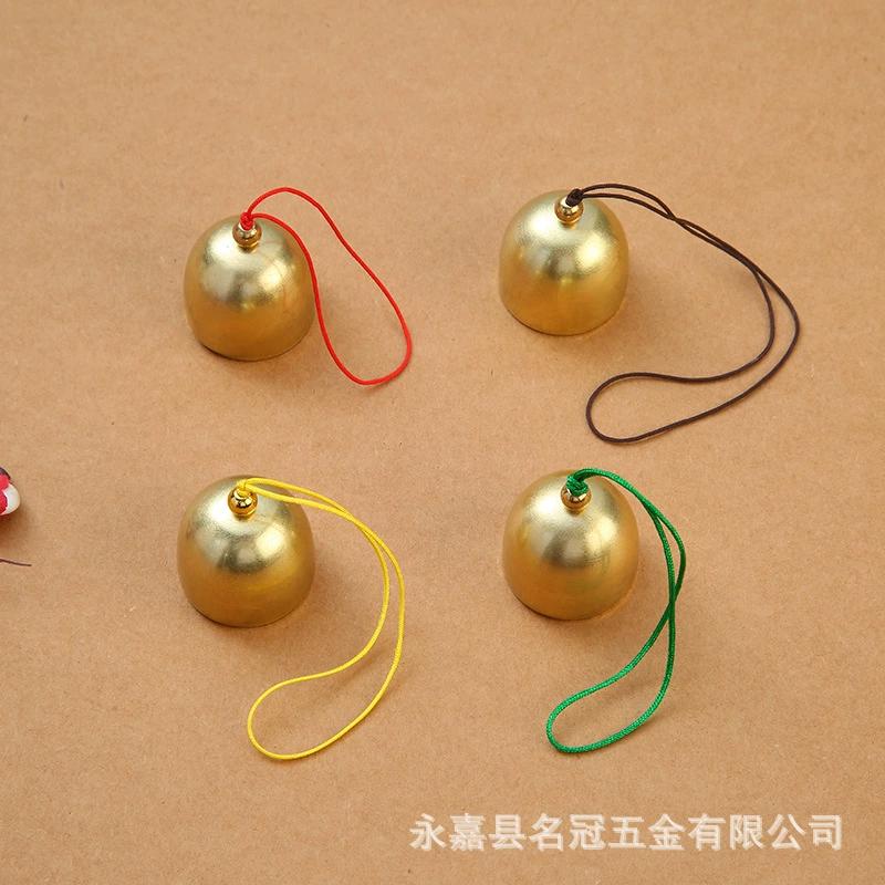 Оптовая продажа завода 2,8 сплава латунный колокольчик с веревкой Ведущий молоток diy колокольчик аксессуар свежий звук