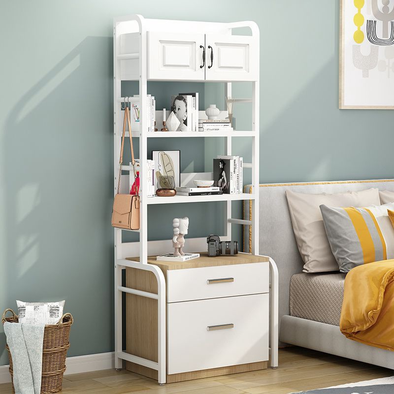 Adjustable storage rack on bedside table simple bedroom multi-layer…