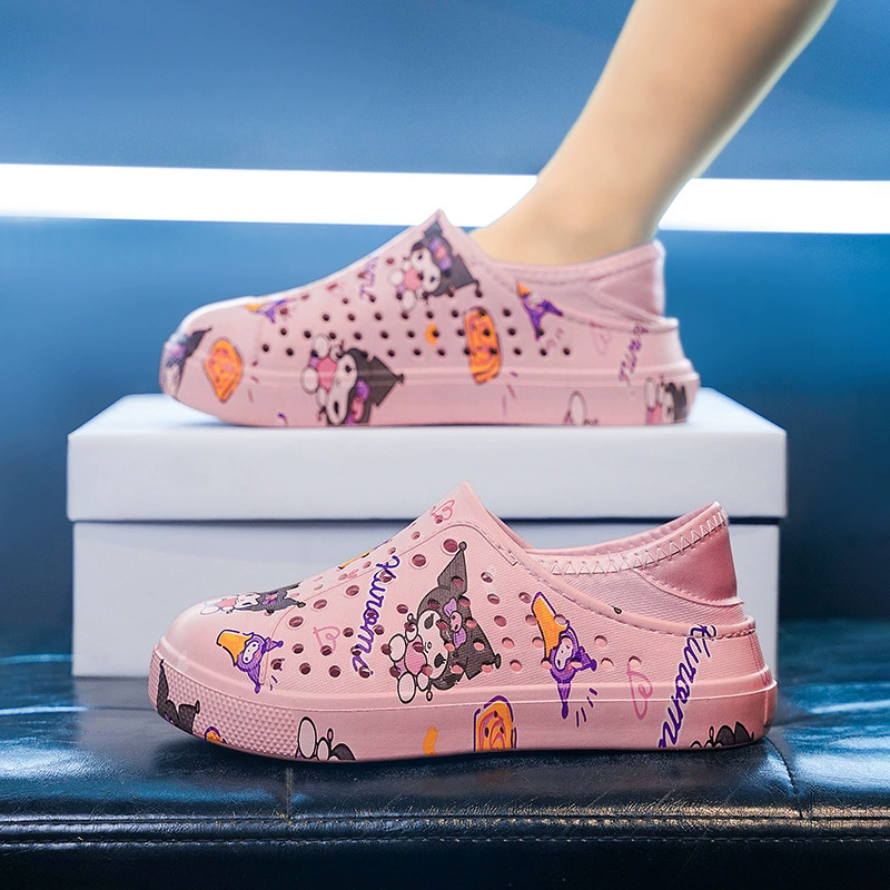 Популярные трансграничные детские сабо, летние полые туфли для девочек, детская пляжная обувь среднего и большого размера, легкие мужские и женские сандалии.