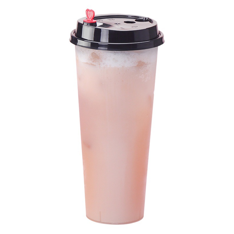 Net red milk tea cup 90 caliber disposable pp injection plastic cup commercial milk tea cup juice beverage cup wholesale