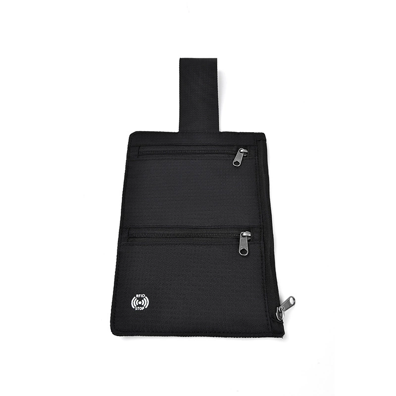 Ручной кошелёк для паспорта, ультратонкий анти‑вор с RFID, 18,5×12,5×0,5 см