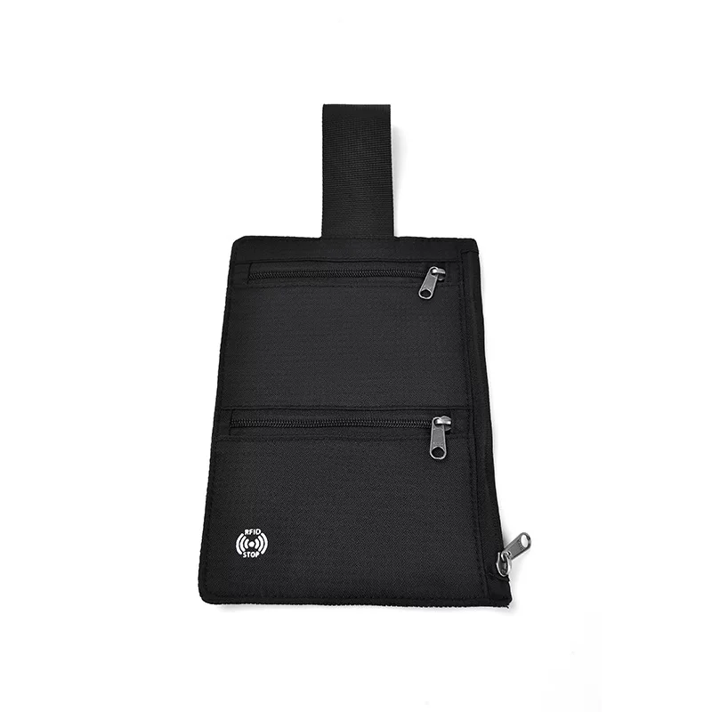 Ручной кошелёк для паспорта, ультратонкий анти‑вор с RFID, 18,5×12,5×0,5 см