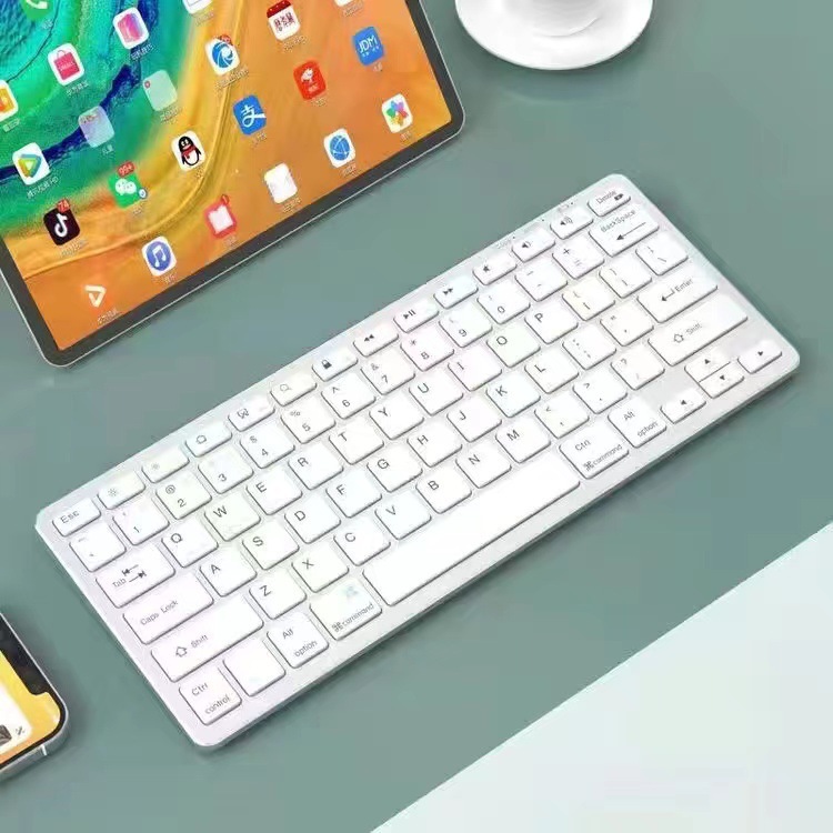 실버 화이트 [무선 싱글 키보드 3 모델] 데이터 회선 + 설명서