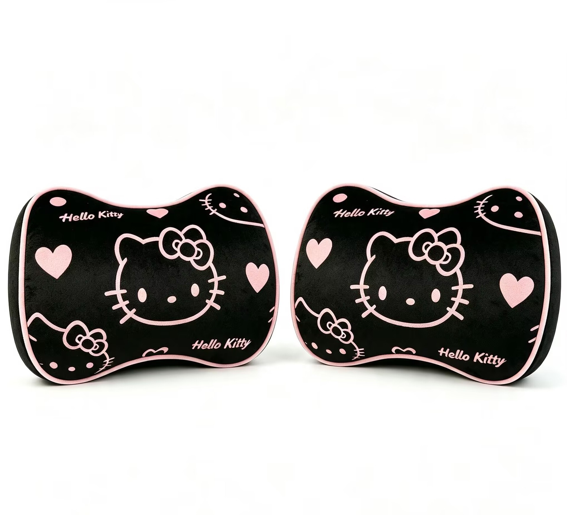 Car headrest memory foam headrest, lumbar support pillow, neck pillow, cute cartoon KT, universal for all seasons, headrest cushion for car