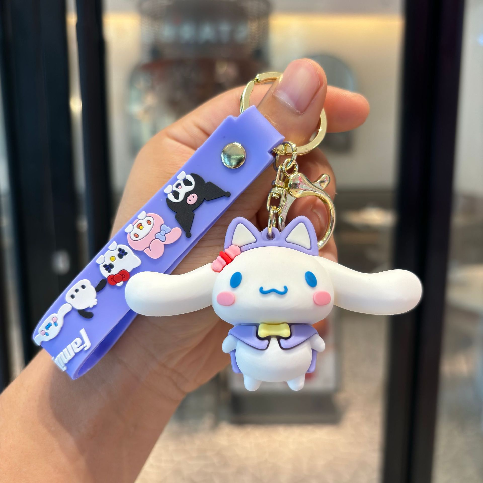 Sanrio Colomi Keychain, adorable muñeca Melody, colgante, bolso, accesorios, garra de bebé, pequeño regalo.
