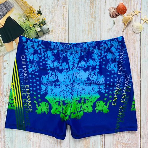 Beach vacation swim trunks print men's swimwear set fashion high-end swim trunks men's hot spring swim shorts