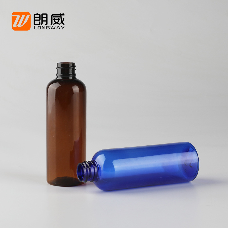 100ml de hombro redondo botella de cubierta ordinaria botella de cola botella de plástico PET botella de agua de loción y otros cosméticos sub-botellas