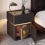 一体充电卧室多功能床边柜
