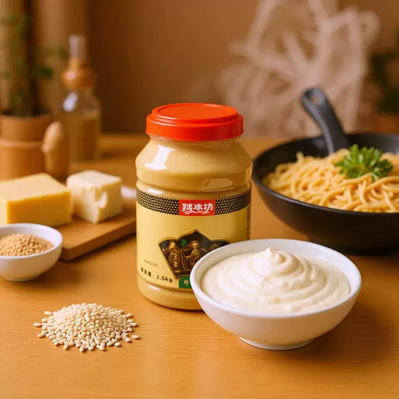 芝麻酱火锅蘸料桶装白芝麻酱热干面拌面酱商用凉皮麻汁