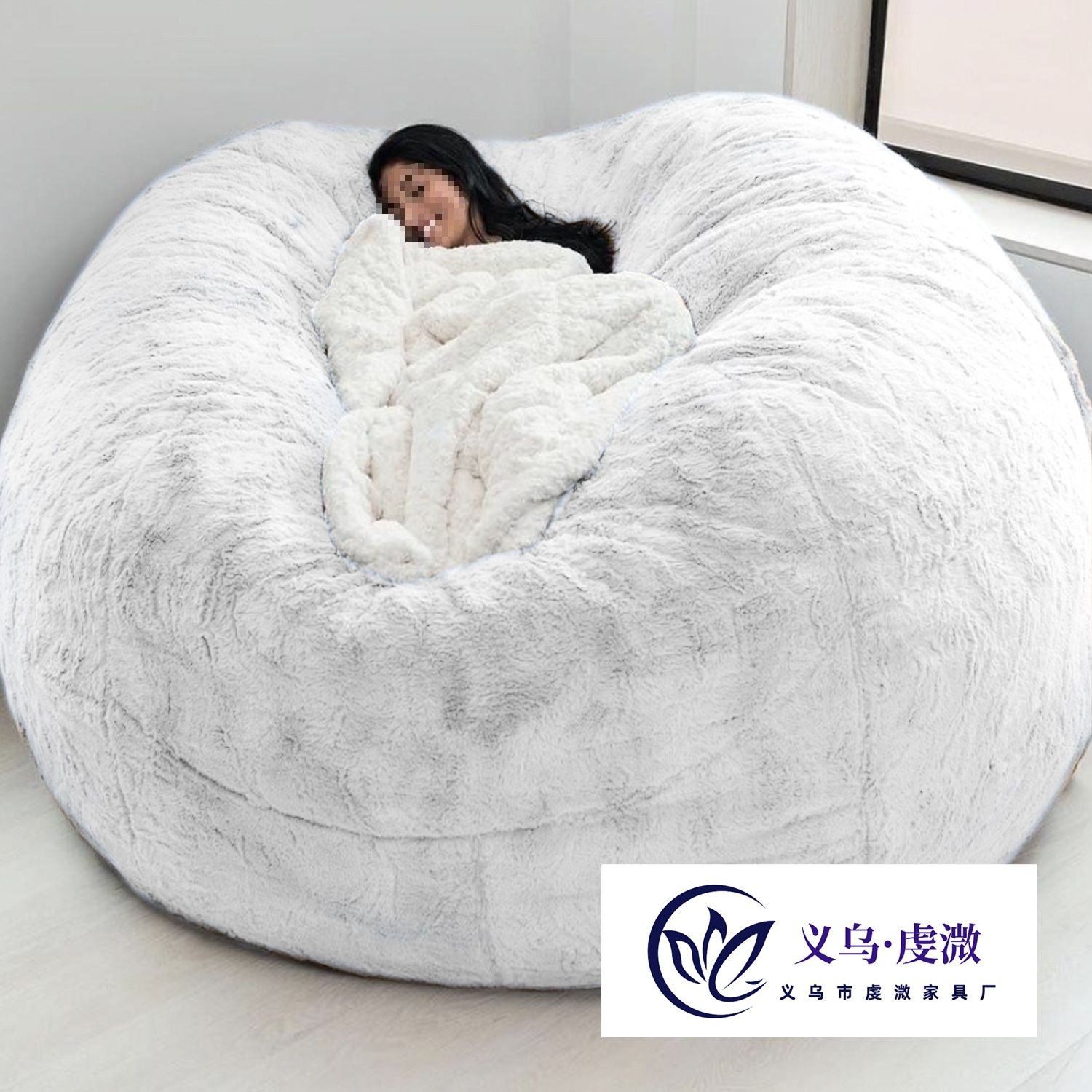 Bean Bag Sofa Bed Dual-Use Small Round Sofa Requires Self-Filling