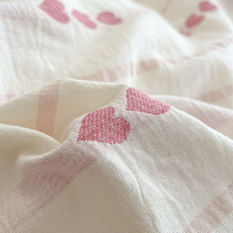 Luxury Jacquard Waffle Cotton Bedding Set Modern Minimalist Style_voghion.com