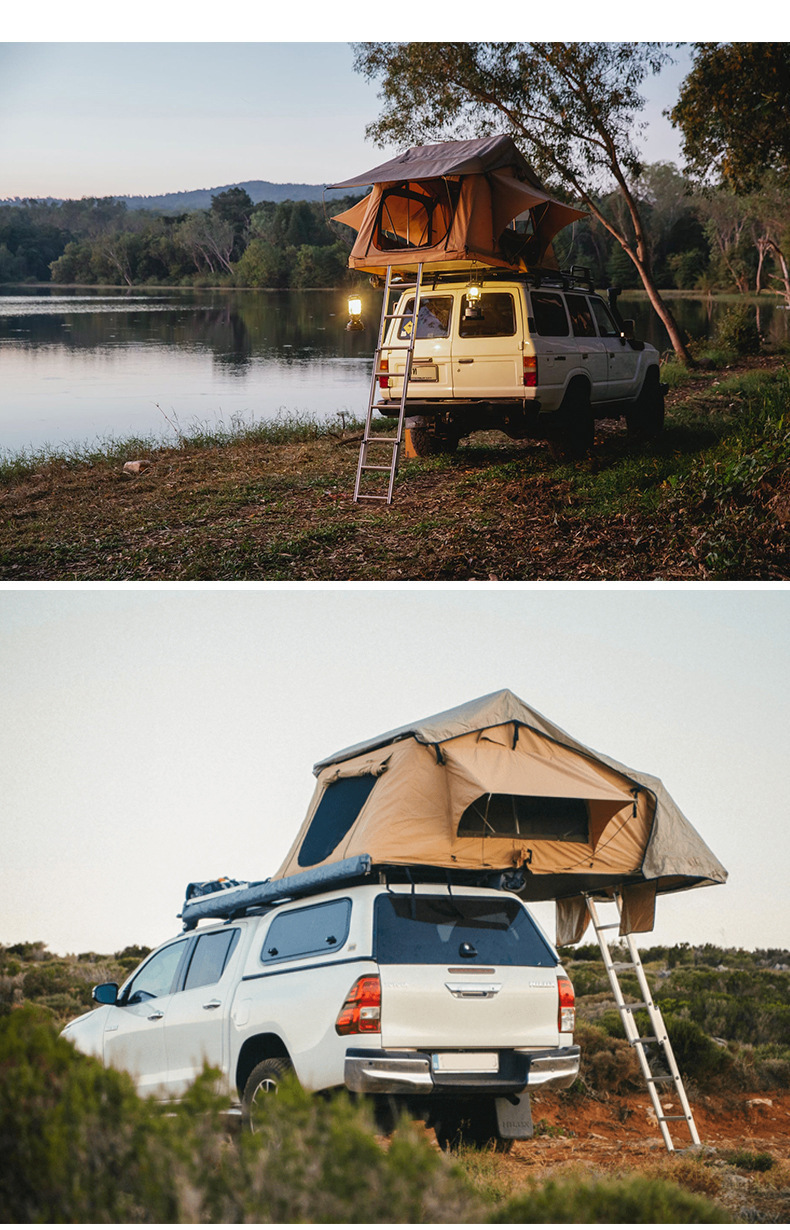 New cross-border product: roof tent, rainproof and waterproof awning, outdoor camping car-mounted soft-top tent, direct supply from manufacturer